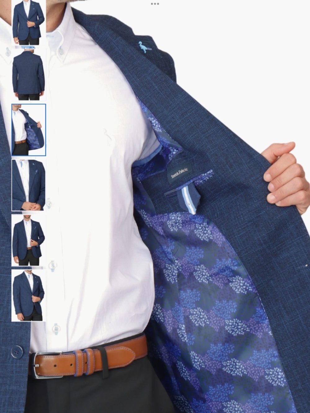 TailorByrd Broken Check Sport Coat 42R - Picture 3 of 14